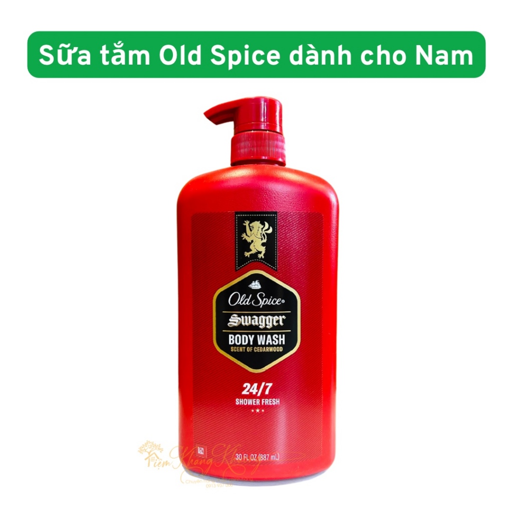 Sữa tắm Old Spice Swagger Body Wash 24/7 Dành cho Nam Giới - 887ml (Hàng Nhập Chính Hãng)