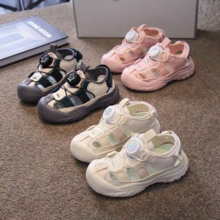 Giày Sandal Khóa Xoay Cao Cấp Cho Bé Trai Bé Gái 3-10Tuổi, Dép Cross Bít Mũi Chống Vấp Cho Bé Đi Học Đi Biển, Dép Trẻ Em