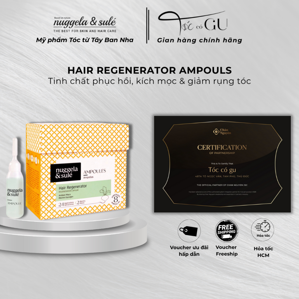 Tinh chất dưỡng tóc Hair Regenerator Ampoules Nuggela & Sulé 80ml Shop Tóc có Gu