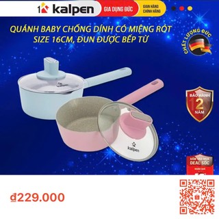 Quánh Chống Dính kalpen Vân Đá Miệng Rót Baby Size 16Cm Chính Hãng Kalpen Gia Dụng Đức