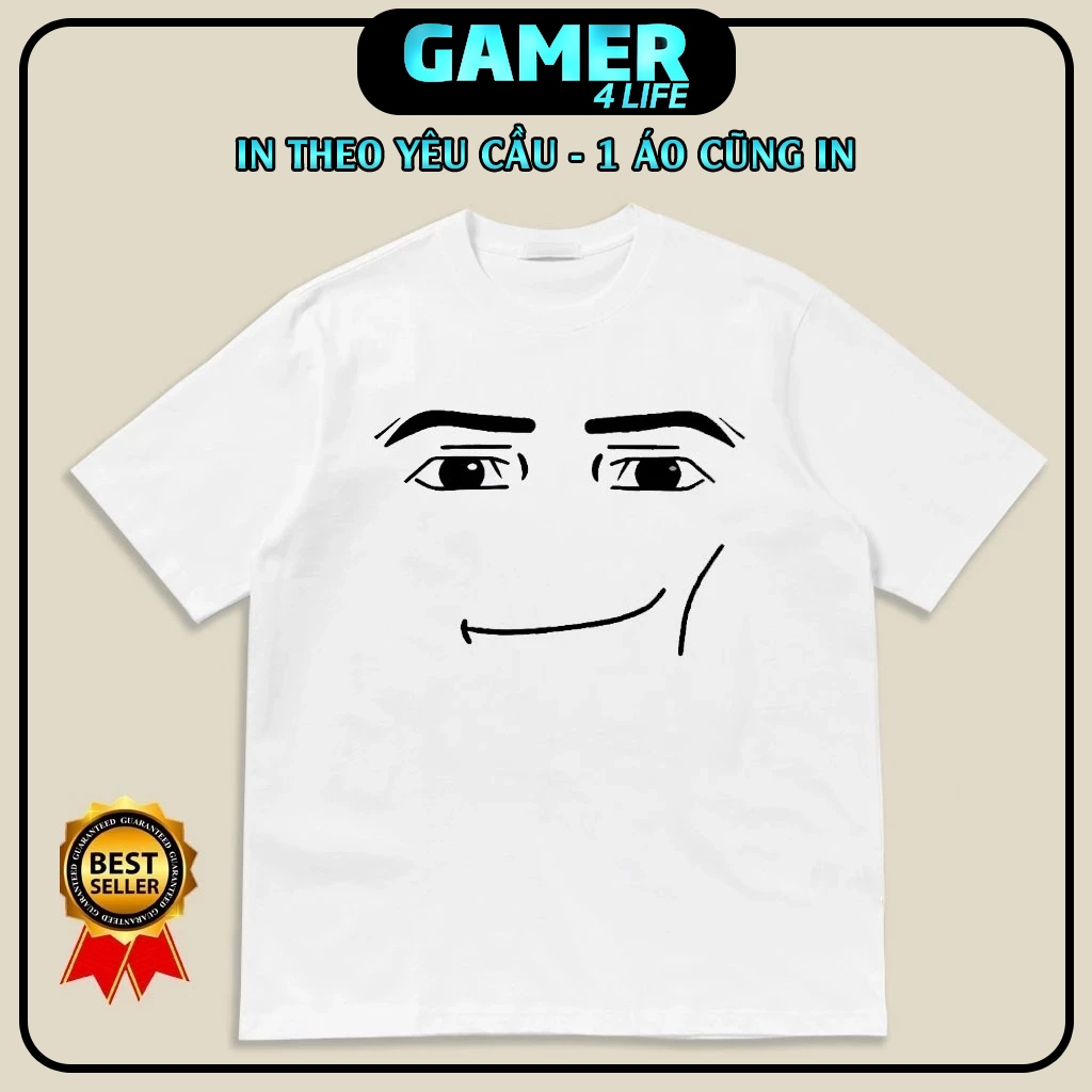 Áo thun Roblox Face - Stick war - Herobrine Minecraft