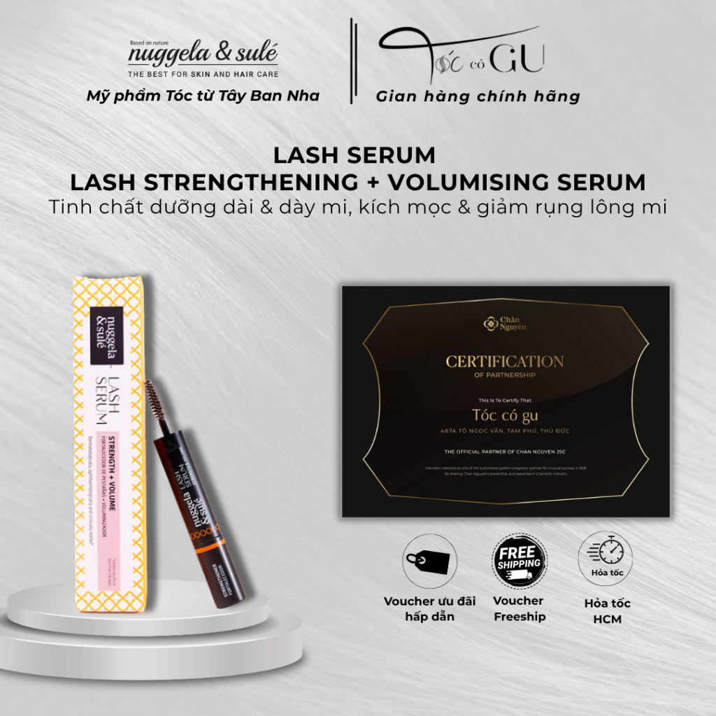 Tinh chất dưỡng mi Lash Serum Strengthen & Volume Nuggela & Sulé 6ml - Shop Tóc Gu