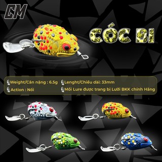 Nhái Hơi Thái Lan Cóc Bi Mando  - Mẫu Mới 2026 - Dài 3.3cm Nặng 6.5g