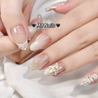 (Tặng hộp,keo) Nail Box Thiết Kế Móng Úp, Mong Giả Sao Biển Nặn Dễ Thương Mùa Hè M10