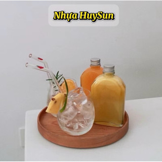 Combo 50 Chai Nhựa Dẹp Vuông, Dẹp Vai Bầu, Dẹp Vai Ngang 330ml Đã Kèm Nắp