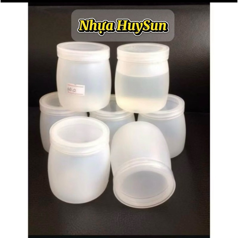 [ Sỉ 30-50-100] Hũ Sữa Chua Nhựa Dày loại 100ml - 120ml - 160ml. Hũ kèm nắp