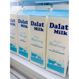  4 Hộp  950ml  Hộp  Sữa Thanh Trùng Đà Lạt Milk  Dalatmilk  không đường  có đường 