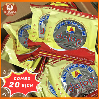  COMBO 20 BÁNH DALOP GẠO MÈ NƯỚNG SẴN   Bánh tráng gạo Bình Định   4 cái bịch 