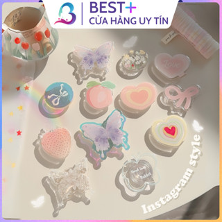  Giá Đỡ Điện Thoại Nhẫn Đeo iPhone Acrylic Ringke Griptok Popsocket iRing Dễ Thương Đáng Yêu BESTPLUS 