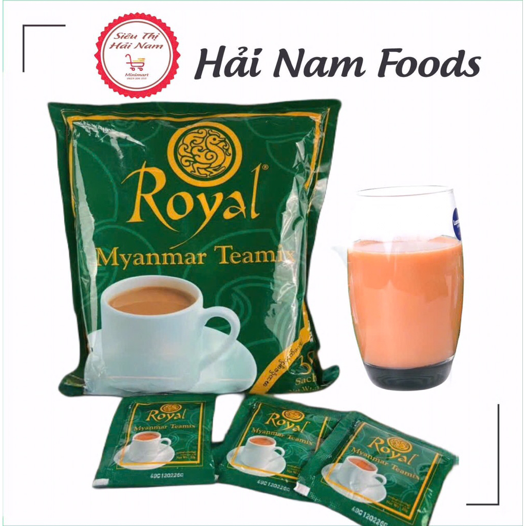 [Chính hãng] Trà Sữa Tự Pha ROYAL MYANMAR TEAMIX 600g 30 gói nhỏ (DATE 2027)