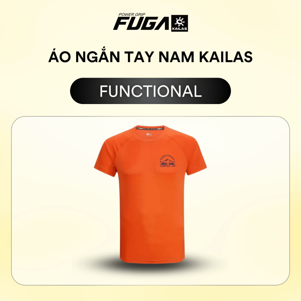 Áo Ngắn Tay Nam Chạy Bộ Kailas Functional Chất Liệu Thoáng Khí Thiết Kế Form Ôm Thoải Mái
