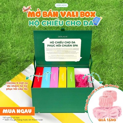 [SPECIAL BOX] - VALI CHĂM DA CHUẨN SPA - Combo 5 hộp mặt nạ DERLADIE LABORATORIE VITAL MASK 30ml x10
