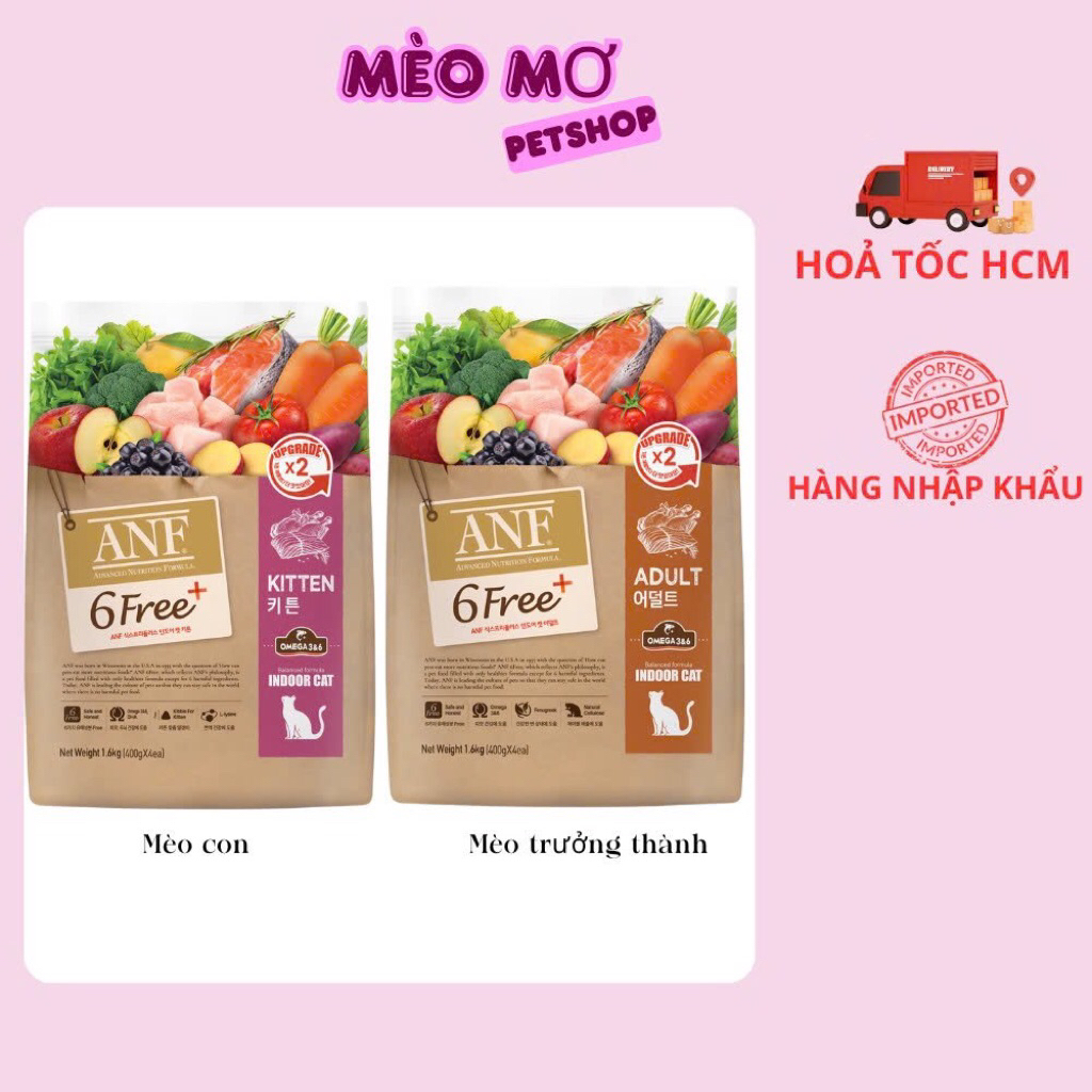 [5.6KG] ANF THỨC ĂN HẠT CHO MÈO ANF 6 FREE+
