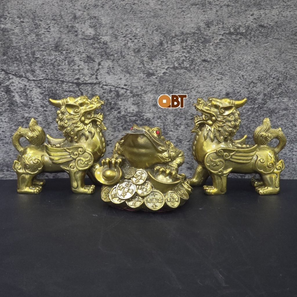 Bộ combo Cóc Thiềm Thừ và Tỳ Hưu bằng đồng