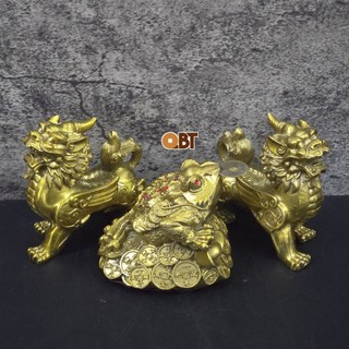 Bộ combo Cóc Thiềm Thừ và Tỳ Hưu bằng đồng