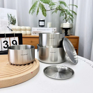 Tô inox kèm nắp Chockmen [730] dùng được mọi loại bếp (trừ bếp từ)