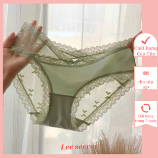 Quần Lót Ren Nữ Cao Cấp Kháng Khuẩn Thoáng Mát, Quần Chíp Nữ Viền Ren Mềm Mại ôm mông sexy Gợi Cảm