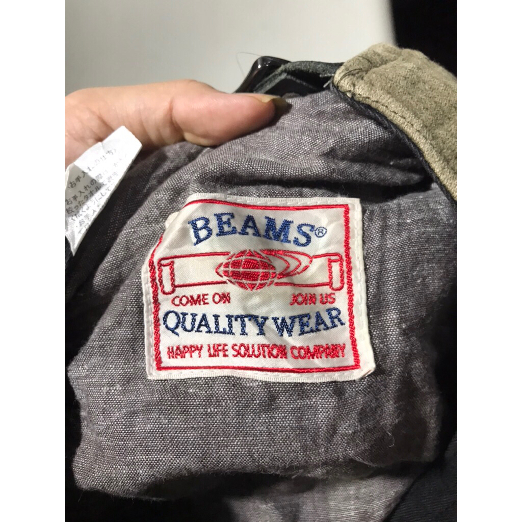 Nón 2hand rất mới hiệu BEAMS nổi tiếng của nhật, chất nhung quai da thật