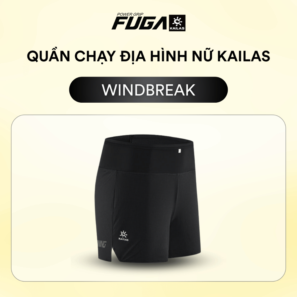 Quần Ngắn Chạy Bộ Nữ Kailas Windbreak Functional Mountain Vải Lưới Cao Cấp Thiết Kế Ôm Năng Động Thể