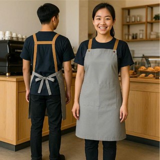 Tạp dề nấu ăn, tạp dề pha chế, tạp dề nail thiết kế chữ H