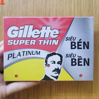Hộp 5 Lưỡi Lam Gillette Super Thin Platium Siêu Bén