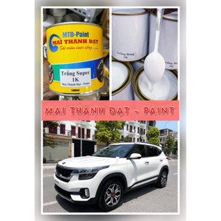  Màu Sơn Trắng Super 1K Siêu Trắng   Sơn Oto Xe Máy   Đóng gói tuỳ chọn 