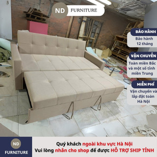  Sofa giường kéo đa năng thông minh ND Furniture vận chuyển tận nơi tặng kèm gối tựa như hình bảo hành 12 tháng 