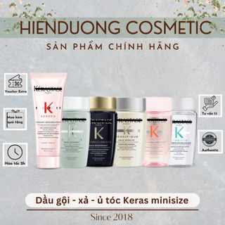  Dầu Gội - Dầu Xả - Ủ Tóc KERAS minisize | Chăm sóc tóc suôn mềm bóng mượt phục hồi tóc 