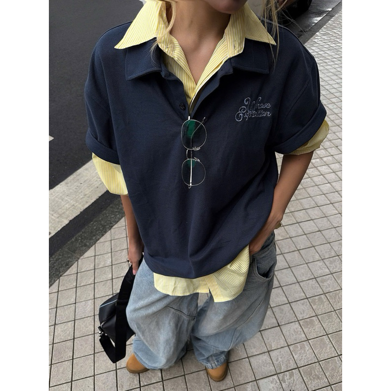 CONTOUR POLO - Áo polo vải cá sấu form big boxy nam nữ Whose Studio | BigBuy360 - bigbuy360.vn