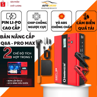 Kích Bình Ô Tô Soulor Q8A PRO MAX – Bơm Lốp Đa Năng 5in1,Sạc Dự Phòng, Đèn SOS Khẩn Cấp