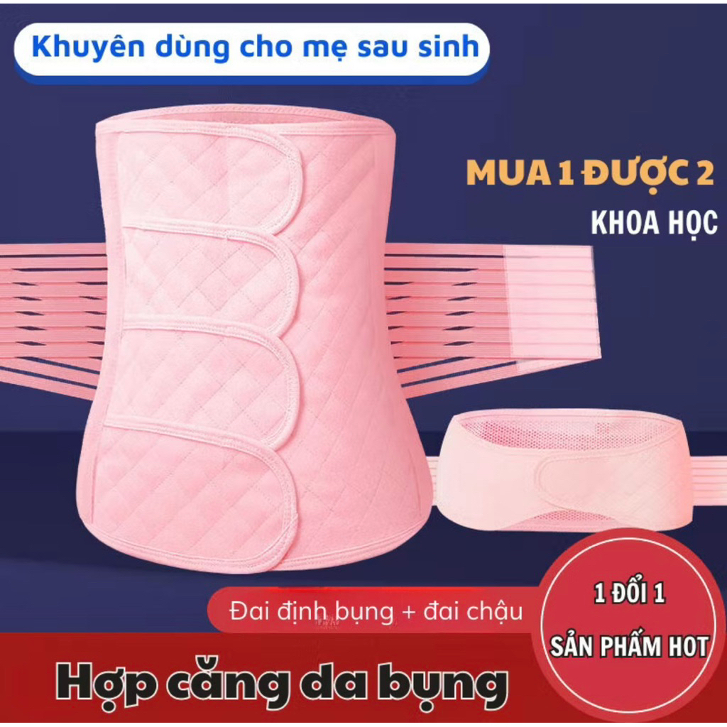 HCM🔥 Đai Nịch Bụng Sau Sinh Chống Cuộn - Siết Eo Và Hông định hình from bụng - giảm mỡ bụng hiệu quả