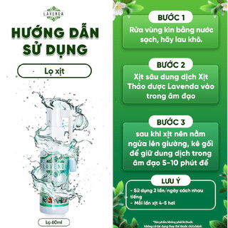 Dung dịch xịt Lavenda hỗ trợ giảm khí hư, nấm ngứa , mùi hôi