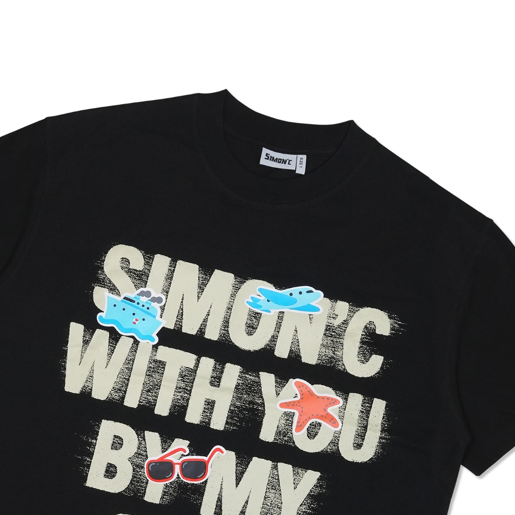 Áo Thun Form Big Boxy '' SIMON'C BY MY SIDE '' Cotton 100% Local Brand Unisex Cổ Tròn | BigBuy360 - bigbuy360.vn