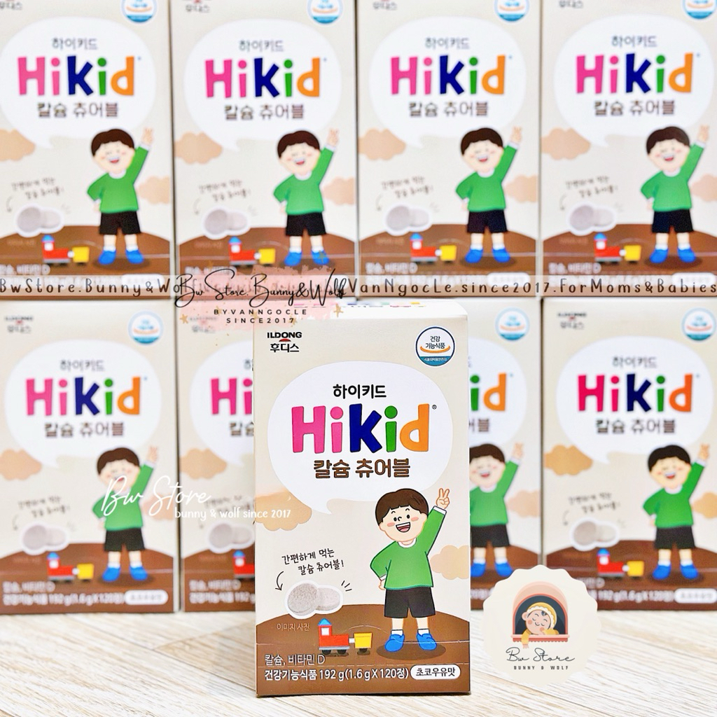 Sữa Hikid Milk Ildong Hàn Quốc Dạng Kẹo Viên - Hộp 120 viên [ BW Store ]