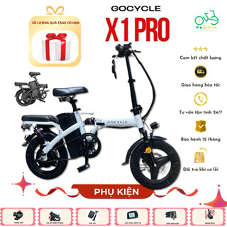 Xe đạp điện trợ lực gấp gọn bỏ cốp tiện lợi GOCYCLE X1 PRO 7 giảm sóc tích hợp Smartkey