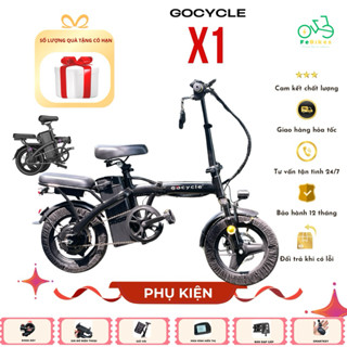 Xe đạp điện trợ lực gấp gọn bỏ cốp tiện lợi GOCYCLE X1 phiên bản 2025 Màu Sắc tích hợp Smartkey