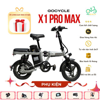 Xe đạp điện trợ lực gấp gọn bỏ cốp tiện lợi GOCYCLE X1 PROMAX 10 giảm sóc tích hợp Smartkey