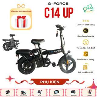 Xe đạp điện gấp gọn G-Force C14 động cơ 400w. Xe điện trợ lực gấp gọn bỏ cốp tiện lợi. BH 12 tháng