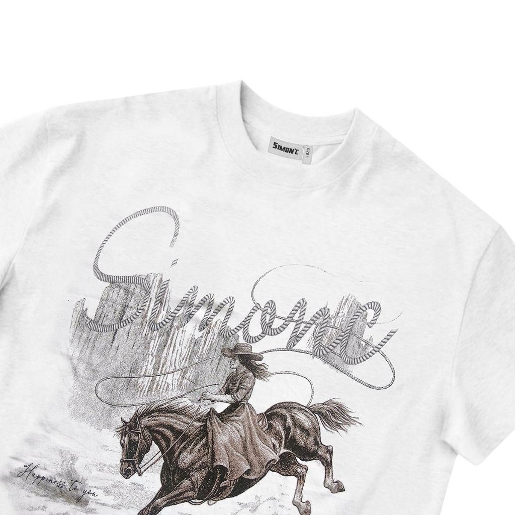 Áo Thun Form Big Boxy '' SIMON'C HORSE '' Cotton 100% Local Brand Unisex Cổ Tròn | BigBuy360 - bigbuy360.vn