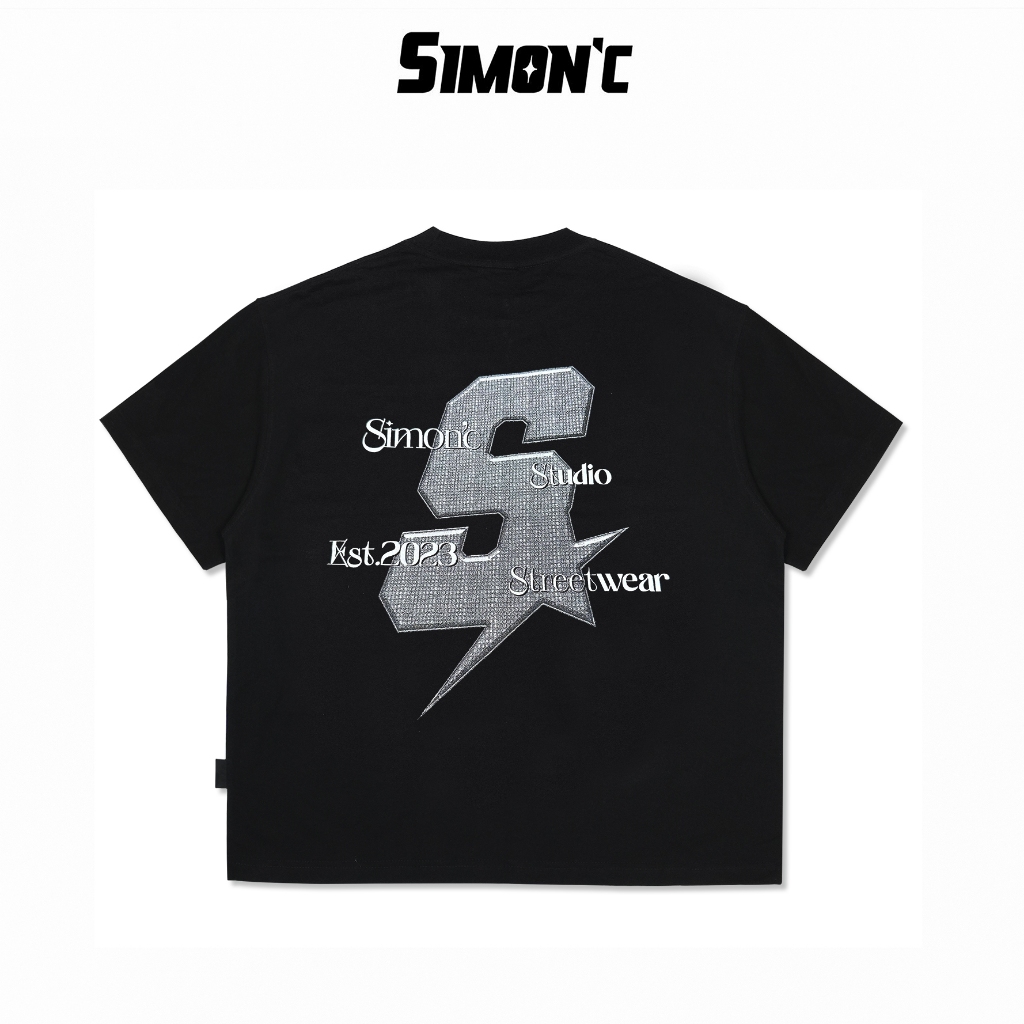 Áo Thun Form Big Boxy '' SIMON'C THE COOL '' Cotton 100% Local Brand Unisex Cổ Tròn | BigBuy360 - bigbuy360.vn