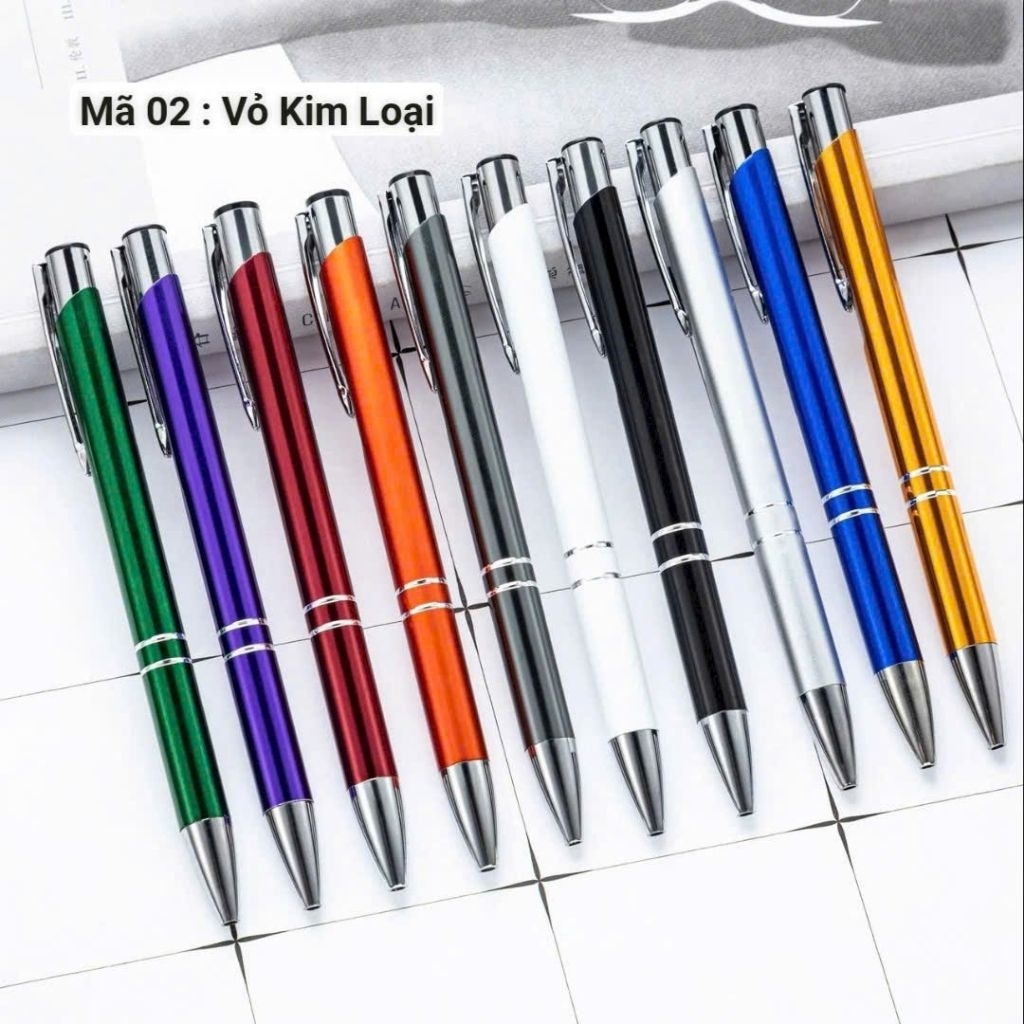 combo 10 bút ký kim loại nhiều màu mã CH 02
