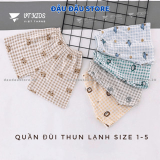Set 5/10 Quần ĐÙI Chục Thun Lạnh Màu Sơ Sinh Cho Bé Gái Bé Trai 4-15kg Vải Mềm Mát Phối Họa Tiết QL08 Đậu Đậu Store