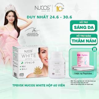 TPBVSK Viên Uống Trắng Da Nucos White Hỗ Trợ Mờ Thâm Nám Sáng Da Chống Nắng Hộp 60 viên