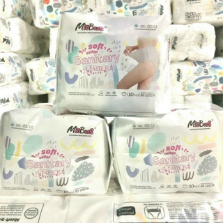 Combo 10-30 miếng băng vệ sinh dạng quần Miobuss(che tên sản phẩm)êm mềm,cho chị em phụ nữ 30-75kg