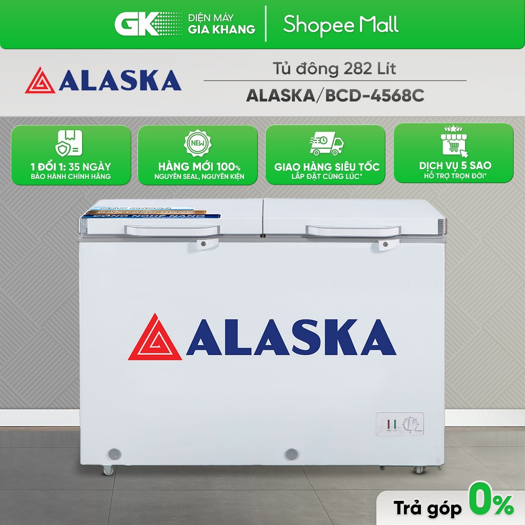 BCD 4568C - Tủ Đông Alaska 282 Lít BCD 4568C [Freeship HCM]