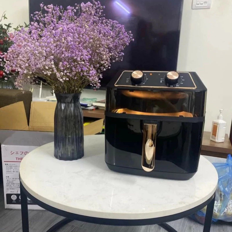 Nồi chiên không dầu 10L Nineshield KB8001M/ 10.5L, Lò nướng chiên đa năng cao cấp chính hãng..