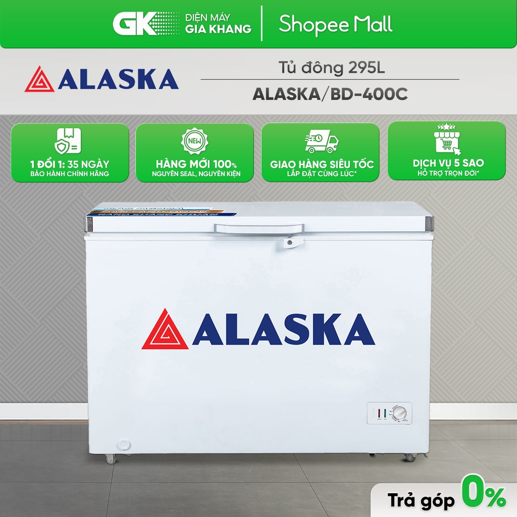 BD 400C - Tủ Đông Alaska 295L BD-400C [Freeship HCM]
