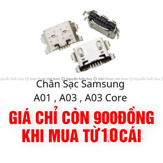 Set 10 chân Sạc  A01 /A015/A015F/A03/A03Core