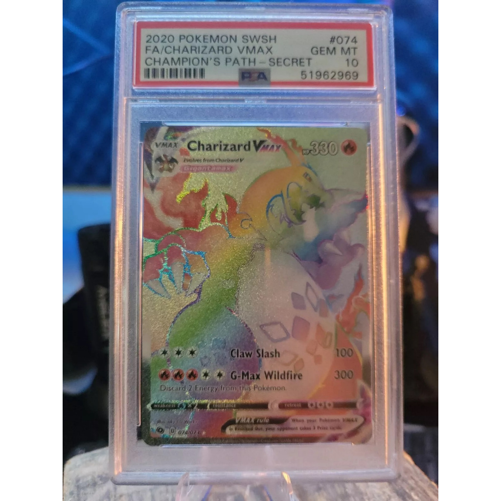 Tranh Chấm Điểm English Charizard Vmax Hyper 074/073 PSA 10 Gem Mint d37 11