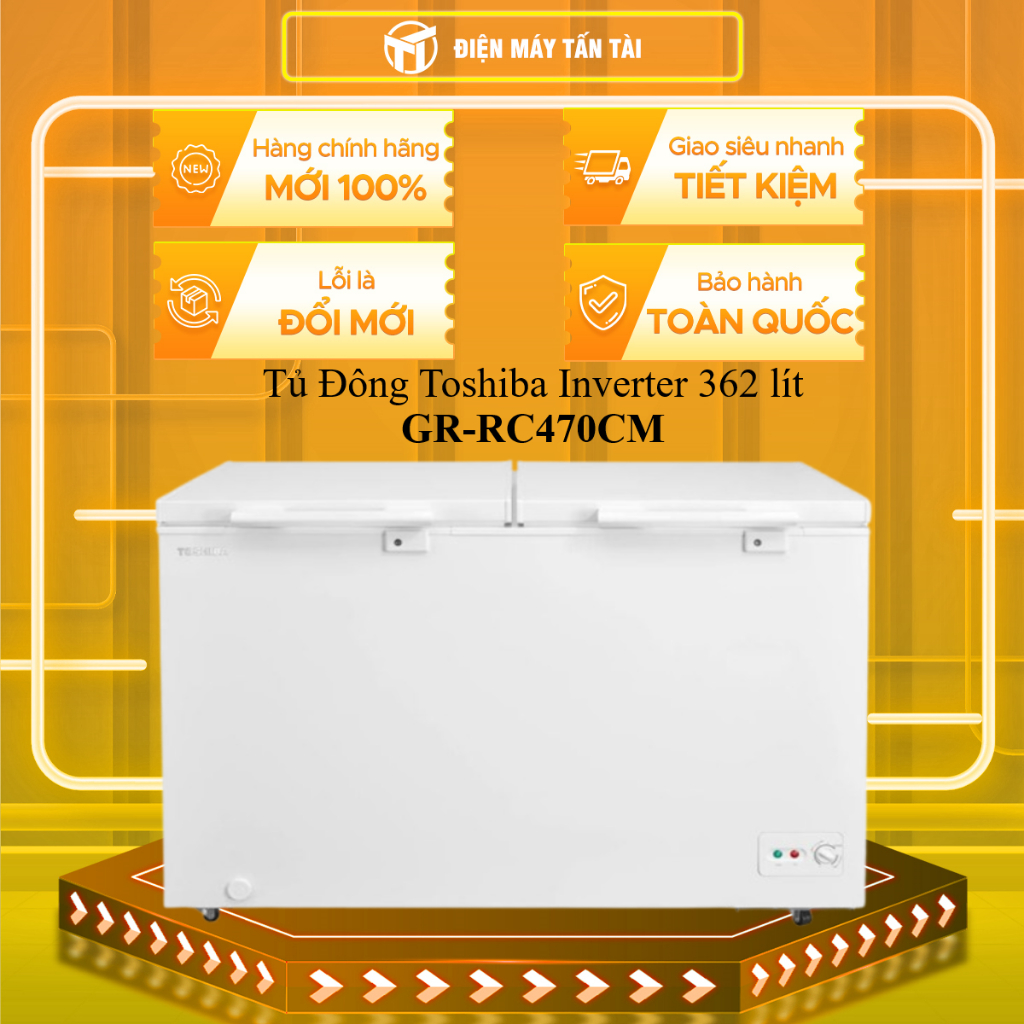 GR-RC470CM - Tủ Đông Toshiba Inverter 362 lít GR-RC470CM (1 NGĂN ĐÔNG) - MIỄN PHÍ GIAO HCM